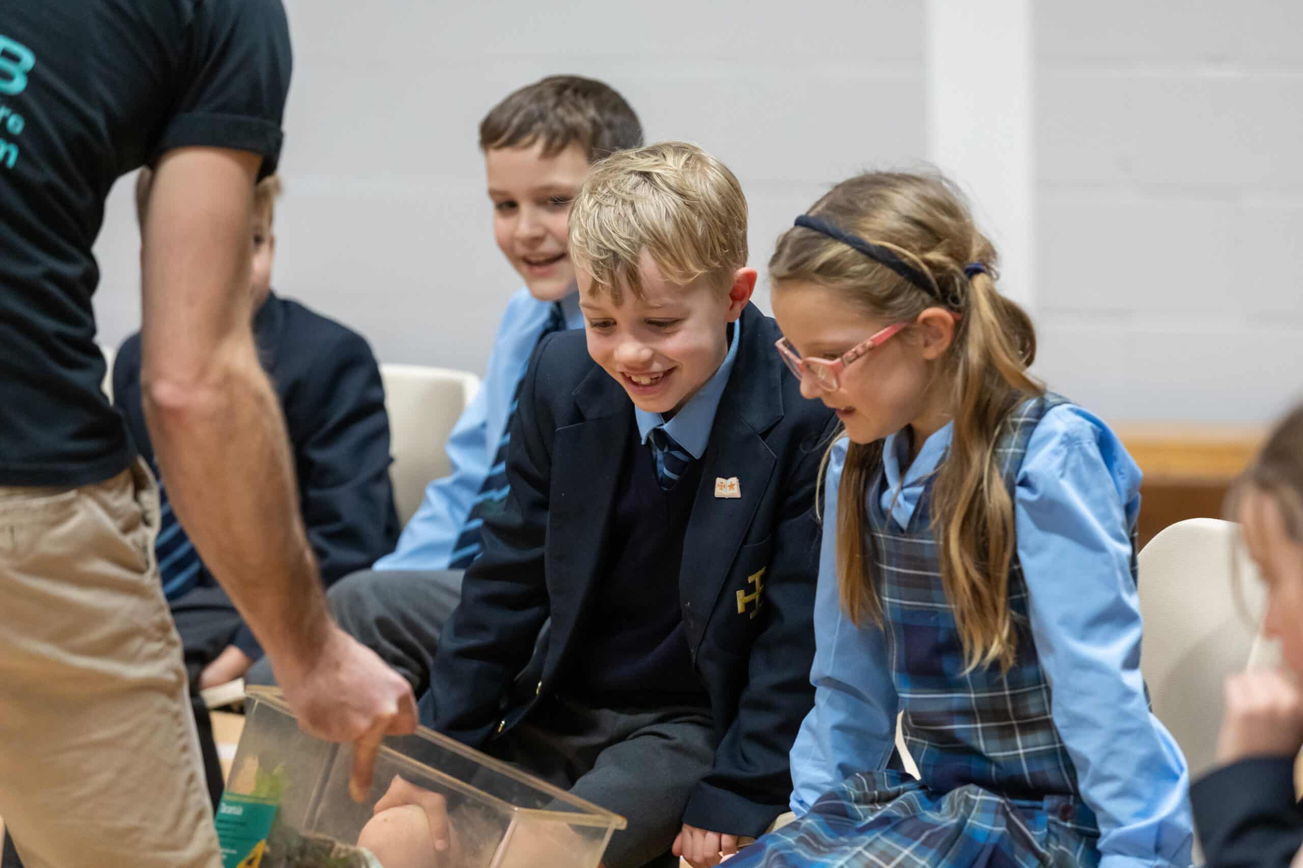 Animals from the Amazon Rainforest visit Cranleigh Prep